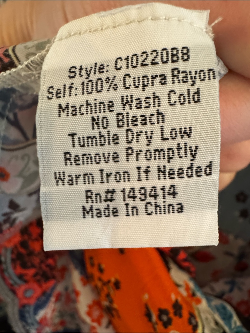 Johnny Was floral bohemian tunic - Picture 4 of 6